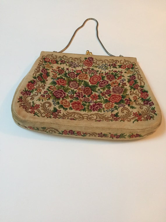 A  Vintage tapestry purse