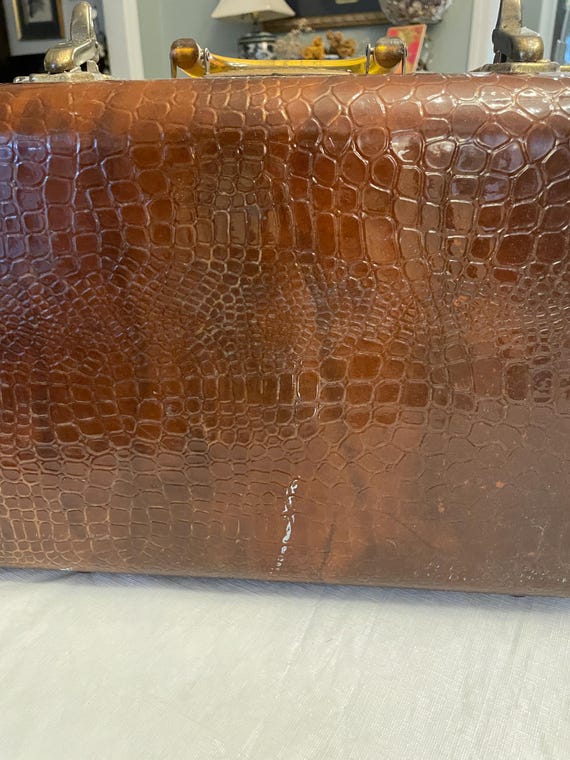 Samsonite Faux Alligator Train Case 1960 - Etsy
