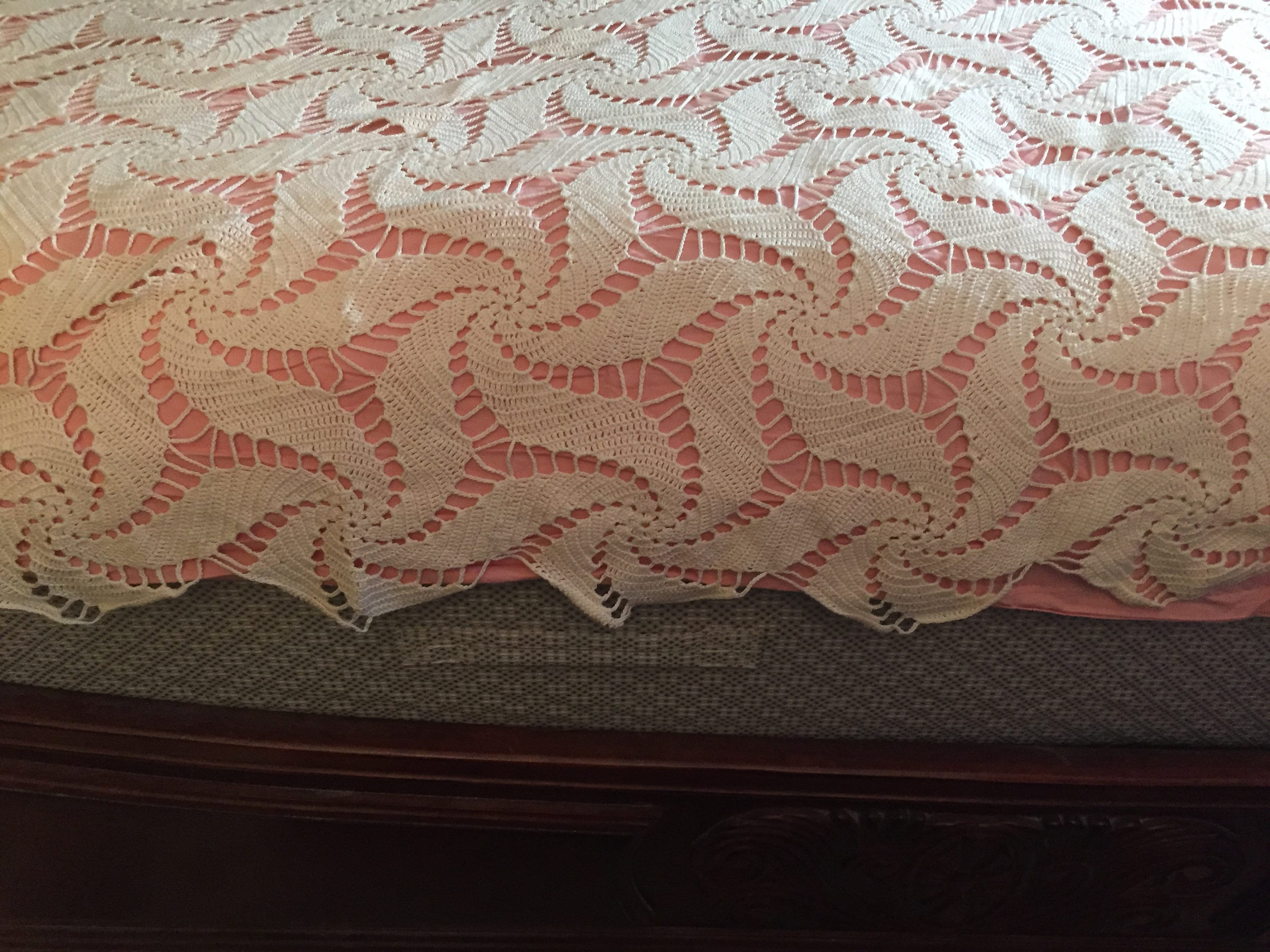 Vintage hand crocheted bedspread Etsy 日本