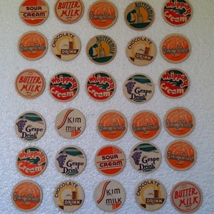Colección de 40 tapas de botellas de cartón
