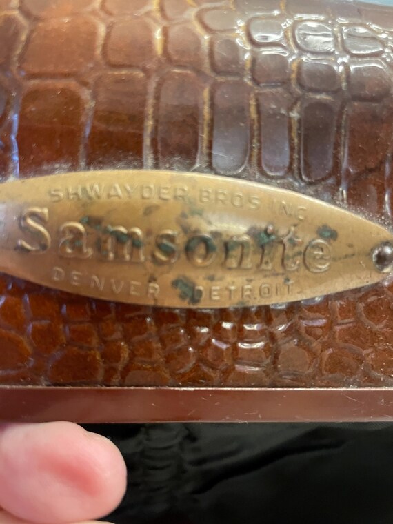 Samsonite Faux Alligator Train Case 1960 - Etsy