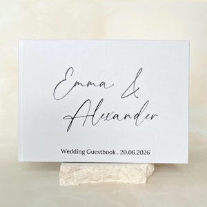 Hardcover Wedding Guest Book | Personalised Fabric Guest Book | Wedding Scrapbook | Photo Guest Book | Keepsake Book | Engagement Book