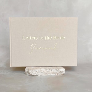 Letters to the Bride Book | Personalised Letters to Bride Guest Book | Hens Party Book | Gift for the Bride | Bachelorette Gift