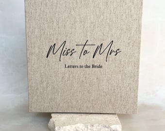 Letters to the Bride Album | Miss to Mrs | Hens Party Album | Bridesmaid Gift | Wedding Gift | Bachelorette | Gift for Bride