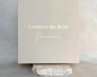Personalised Letters to the Bride Album | Letters to the Bride Book | Hens Party Album | Bachelorette Gift | Gift for Bride