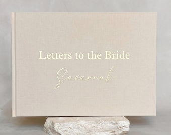 Letters to the Bride Book | Personalised Letters to Bride Guest Book | Hens Party Book | Gift for the Bride | Bachelorette Gift