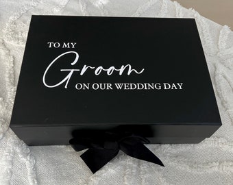 To My Groom Gift Box | Magnetic Gift Box | Groomsman Gift Box | Gift for Groom | To My Groom On Our Wedding Day