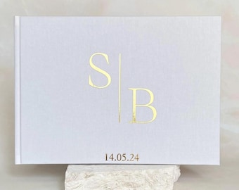 Personalised Fabric Guest Book | Wedding Guest Book | Custom Guest Book | Engagement Guest Book | Photo Guest Book | GB4