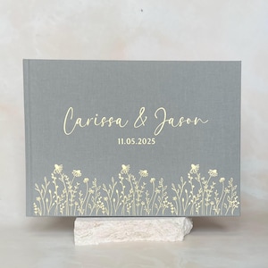 Wildflower Wedding Guest Book | Guest Book | Custom Guest Book | Engagement Guest Book | Photo Guest Book | Wildflowers
