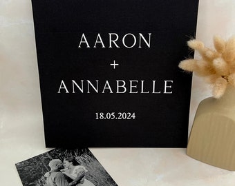 Wedding Photo Album | Self-Adhesive Custom Photo Album | Linen Wedding Album | Photo Guest Book | Wedding Gift
