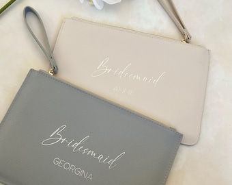 Bridesmaid Clutch Bag | Personalised Bridesmaid Gift | Bridesmaid Clutch Handbag | Bridal Clutch | Gift for Her | Bridesmaid Proposal