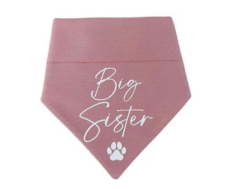 Big Sister Dog Bandana | Baby Announcement Dog Bandana | Pregnancy Dog Bandana | Puppy Dog Bandana