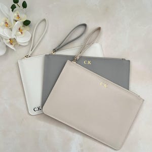 Personalised Monogrammed Clutch Bag | Bridesmaid Clutch | Custom Handbag | Custom Embossed Clutch | Gift for Her | Bridesmaid Proposal