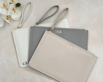 Personalised Monogrammed Clutch Bag | Bridesmaid Clutch | Custom Handbag | Custom Embossed Clutch | Gift for Her | Bridesmaid Proposal