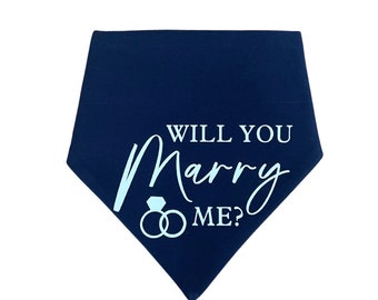 Proposal Dog Bandana | Wedding Dog Bandana | Will You Marry Me Bandana