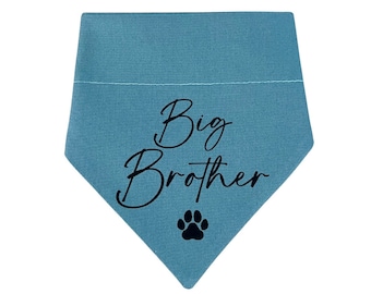 Big Brother Dog Bandana | Baby Announcement Dog Bandana | Pregnancy Dog Bandana | Puppy Dog Bandana