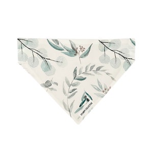 Eucalyptus Dog Bandana Aussie Dog Bandana Over the Collar Bandana image 1