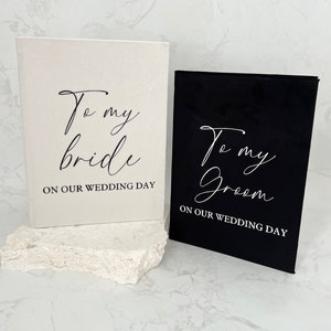 à mon marié le jour de notre mariage | à ma femme le jour de notre mariage | à mon mari | Vœux de mariage | Livres de vœux personnalisés | Cartes de correspondance de mariage