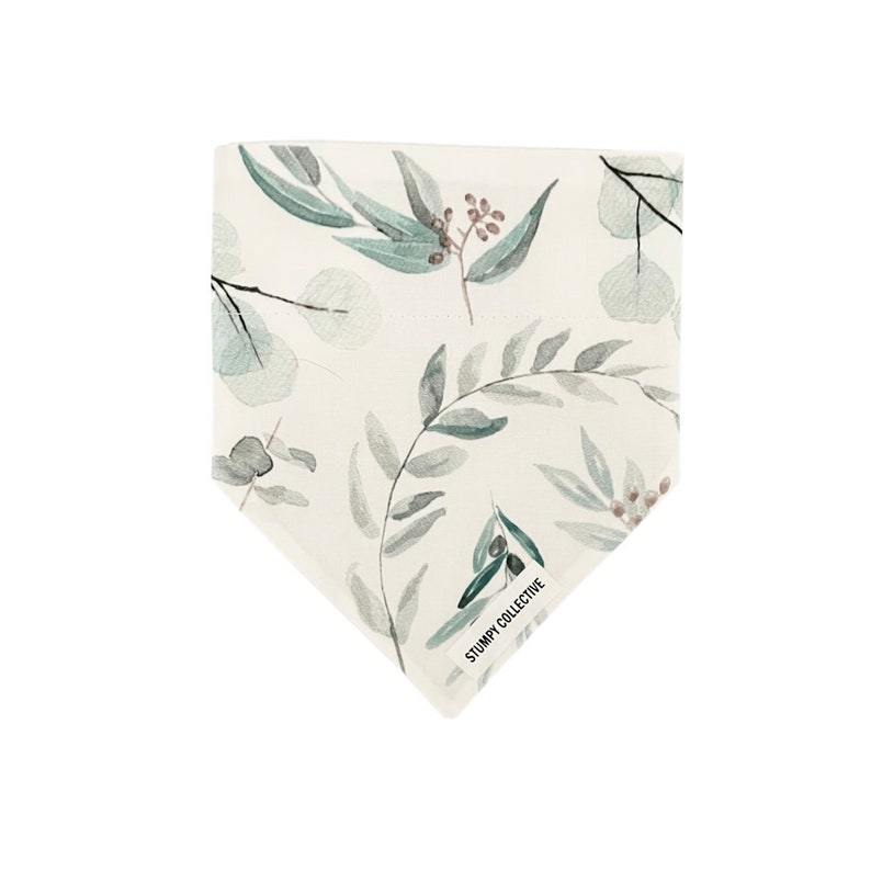 Eucalyptus Dog Bandana Aussie Dog Bandana Over the Collar Bandana image 2
