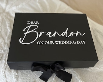 To My Groom Gift Box | To My Wife | Dear Husband Gift Box | Magnetic Gift Box | Gift for Groom | Gift for Bride