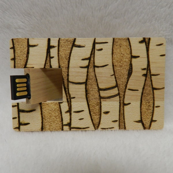 16GB Wood Burned USB Drive