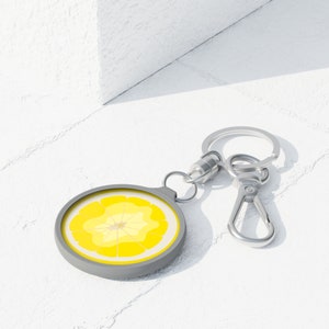 Lemon Slice Keychain: Accessory for your Bag, Keys and more- High-Quality, Durable Design