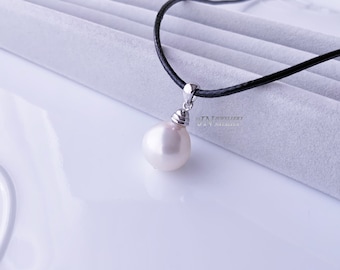 Freshwater Pearl Necklace, 925 Sterling Silver