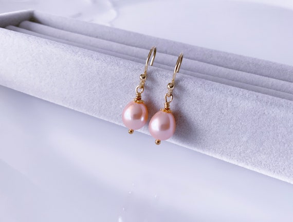 Boucles D'oreilles Pendantes – Perles D'eau Douce & Argent 925 – Fait Main – Style Goutte