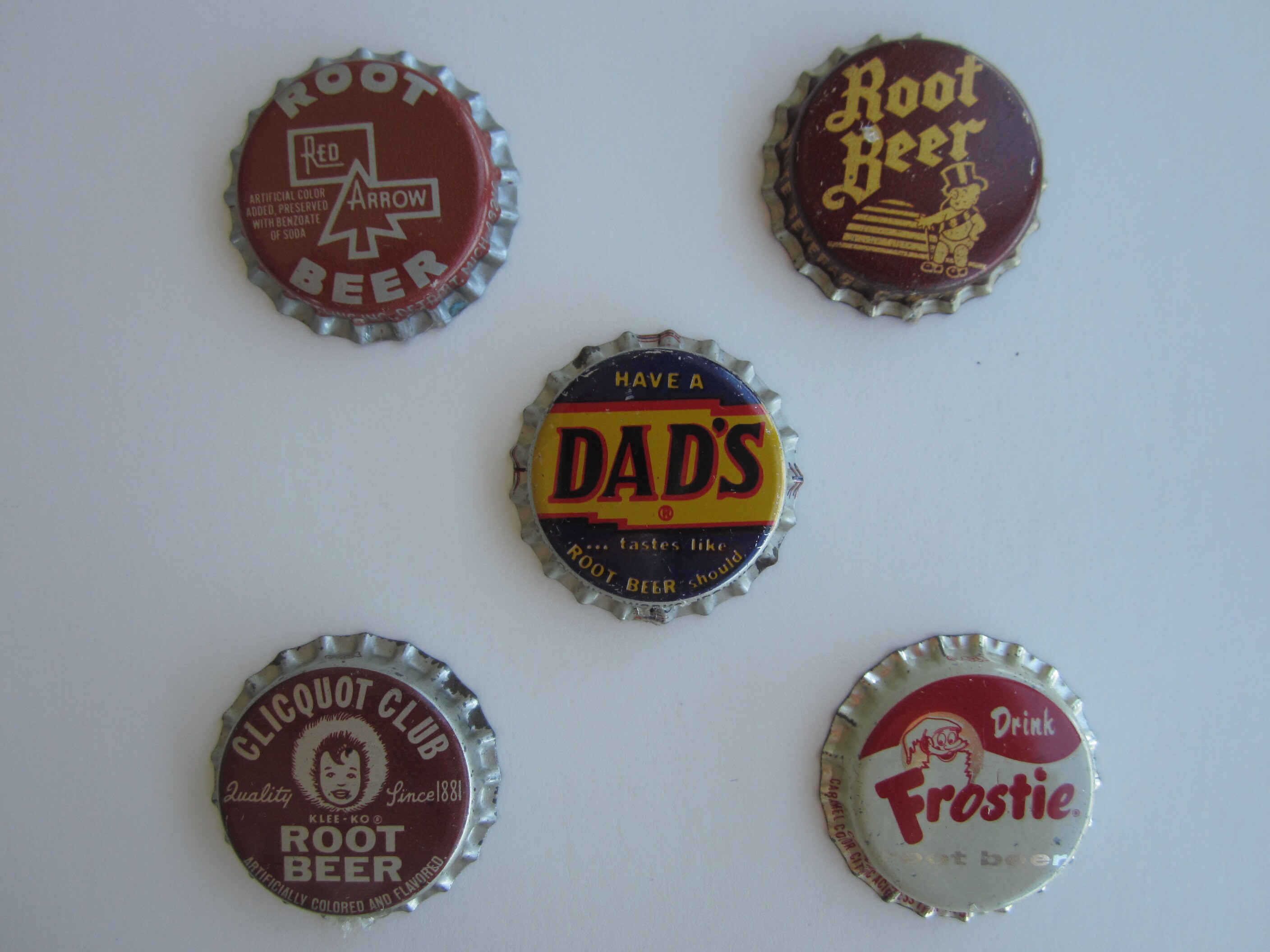 Vintage Root Beer Bottle Caps cork lined Etsy