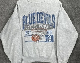 Sudadera de baloncesto masculina vintage de la NCAA Duke Blue Devils, camiseta de la Universidad de Duke, camiseta de la NCAA, camiseta unisex, camiseta vintage, regalo para fanáticos