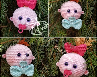 Baby's 1st christmas ball crochetpattern