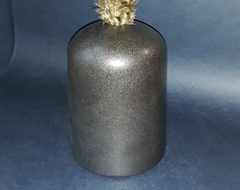 Vintage Victor Carranza Mikasa Gunmetal Minimalist Bud Vase Candleholder