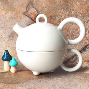 Vintage Mattheo Thun Arzberg &#39;Fantasia&#39; Tea for One Stacking Teapot Set - Memphis Group 1980s