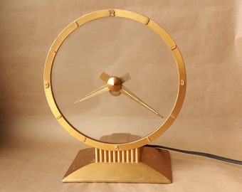 Vintage Jefferson's Golden Hour Clock Parts/Project - Patent Pending 580-101