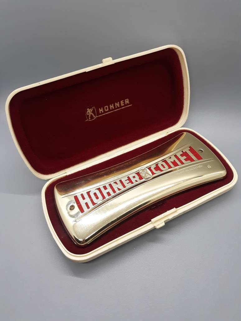 afijo Planta de semillero Estadio Vintage Hohner Comet 3427 Double Sided C/G Octave Harmonica - Etsy