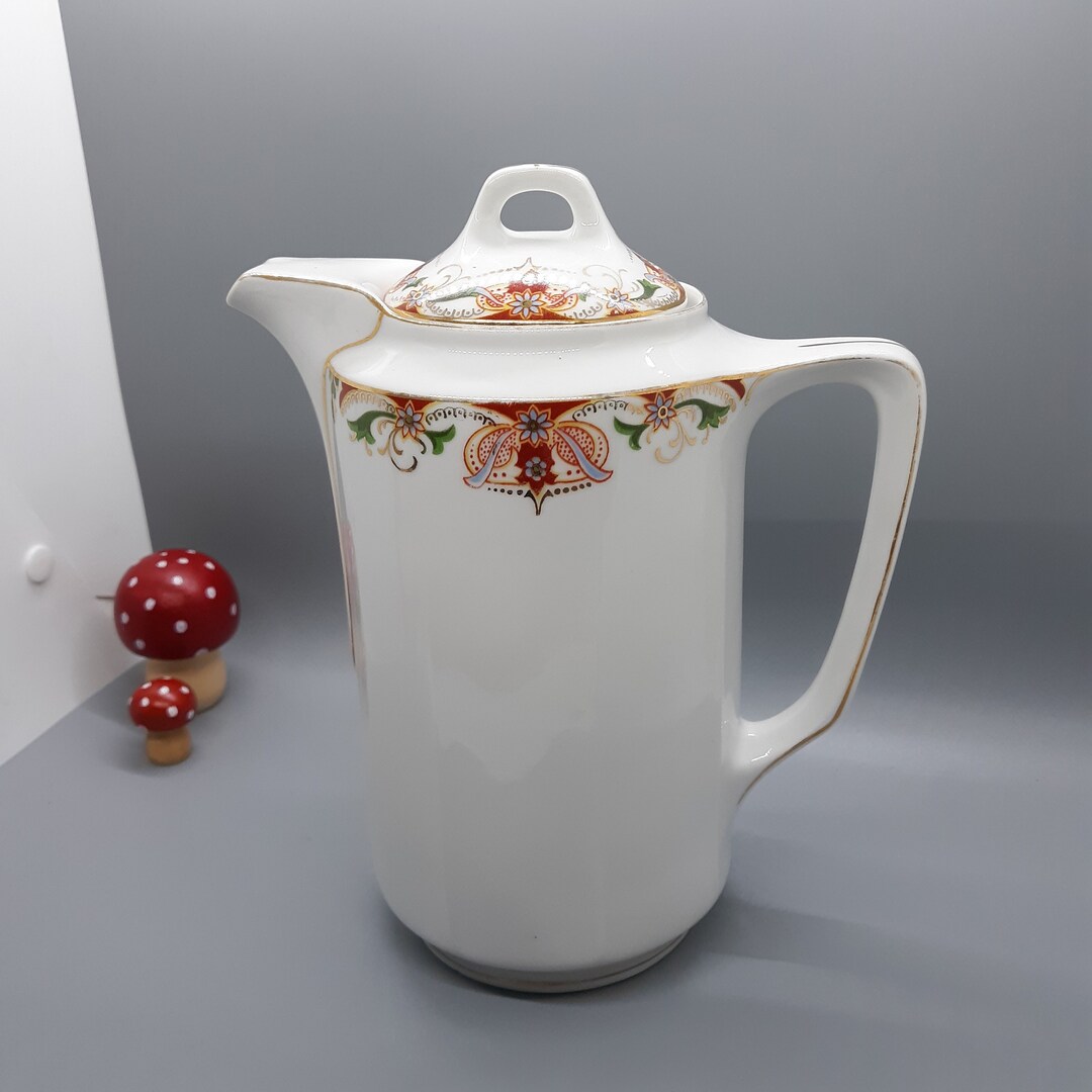 Antique KPM Porcelain Coffee Server Teapot Chocolate Pot Etsy
