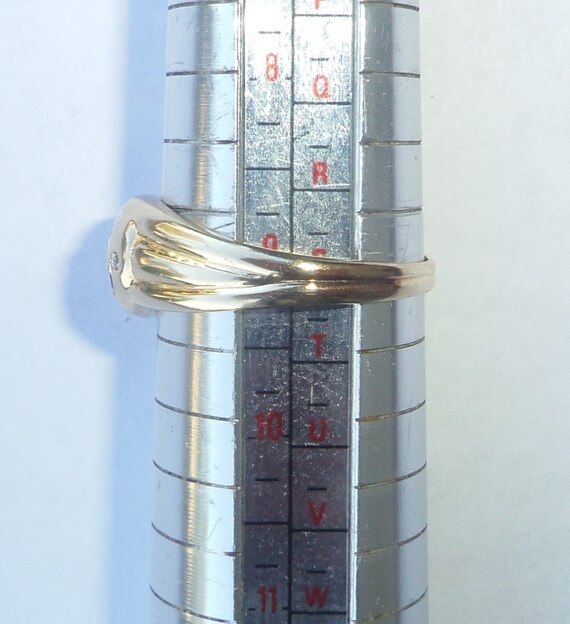 9ct Gold Ruby & Diamond Double Snake Ring, Size S - image 9