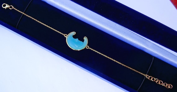 Blue Man in the Moon and Stars Bracelet Blue Man in the Moon and Stars Bracelet