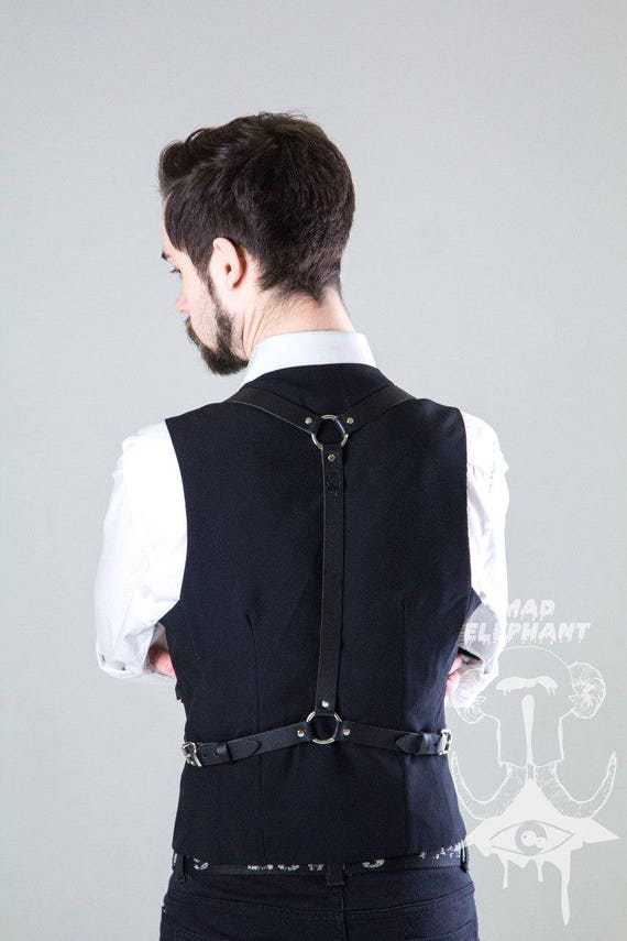 high fashion suit harness