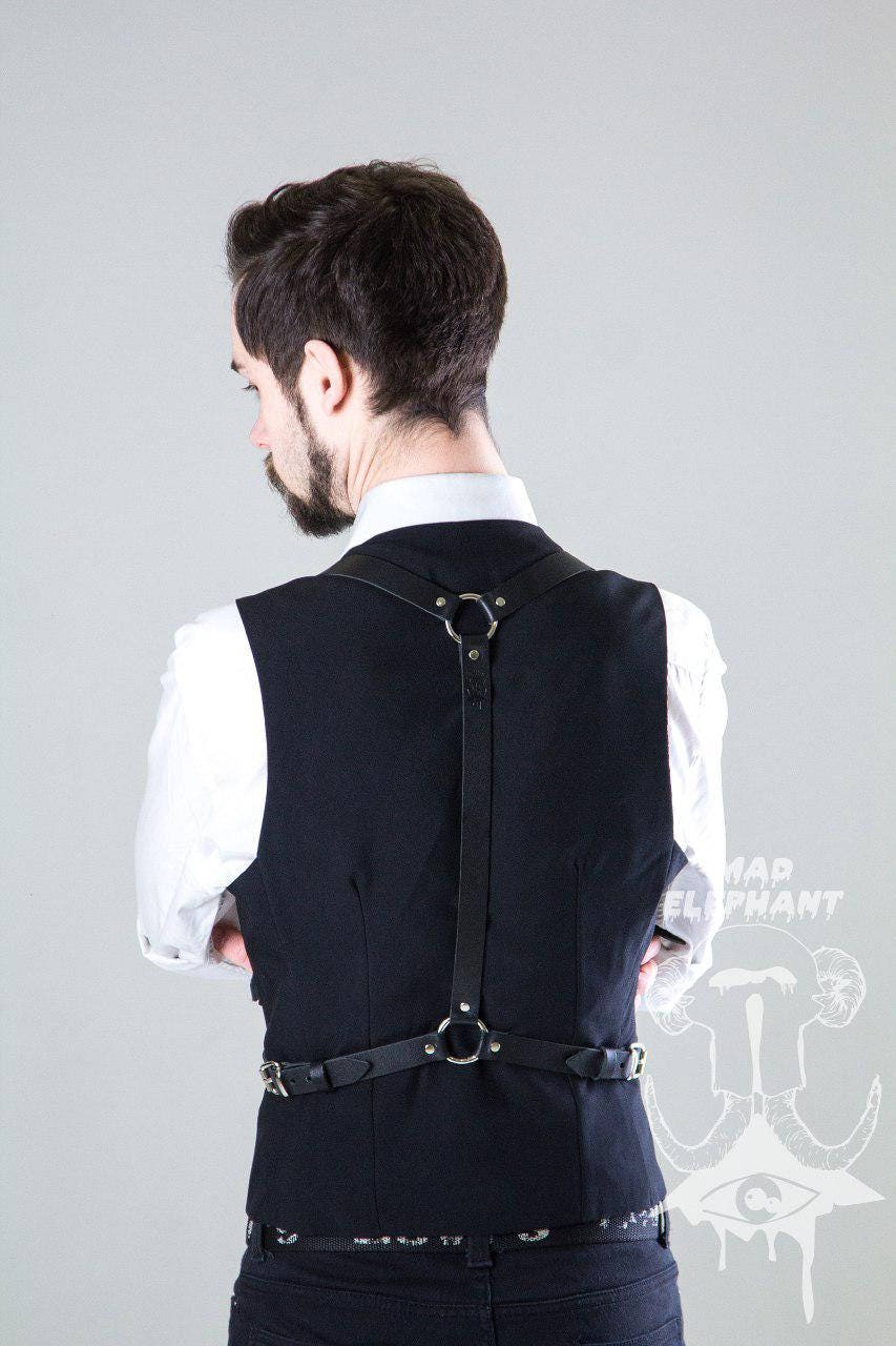 Fashion Body Harness Leather Bondage Suit Mens Braces Belts -  Finland