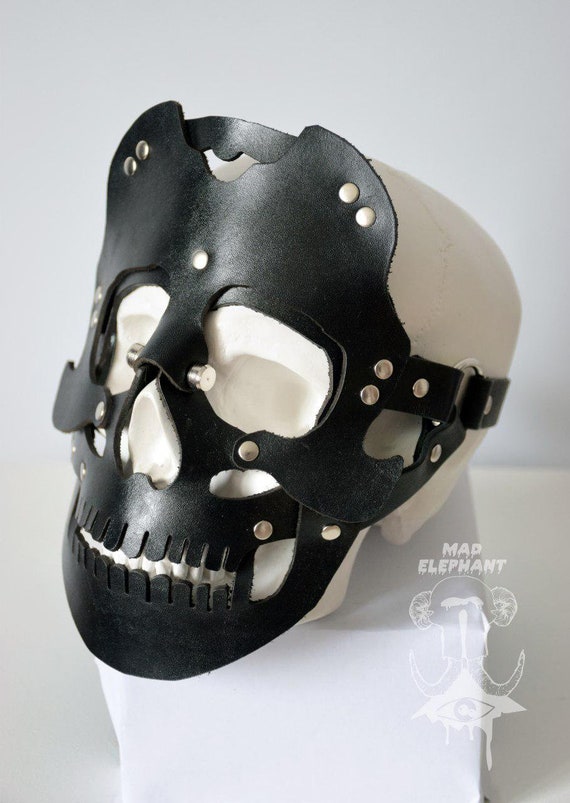 Uni Leather Skull Mask Horror Skeleton Face