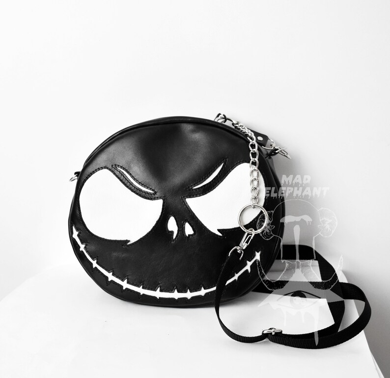 Halloween leather purse Jack Skellington bag shoulder bag The Etsy