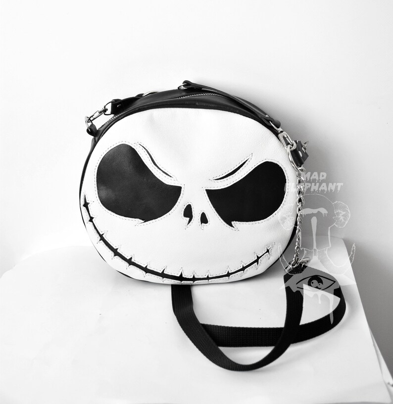 Halloween leather purse Jack Skellington bag shoulder bag The Etsy