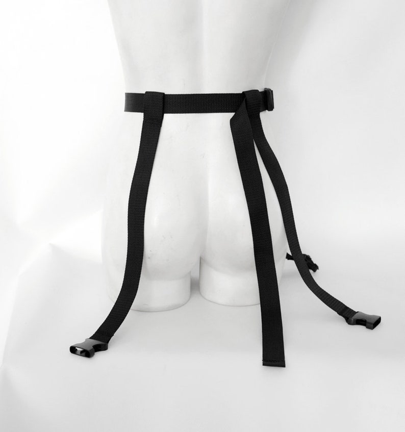 Techwear Belt Harness / Nylon Belt With Fastex and Leg Straps - Etsy