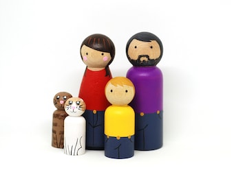 HAPPY FAMILY personalizzata da 5 componenti