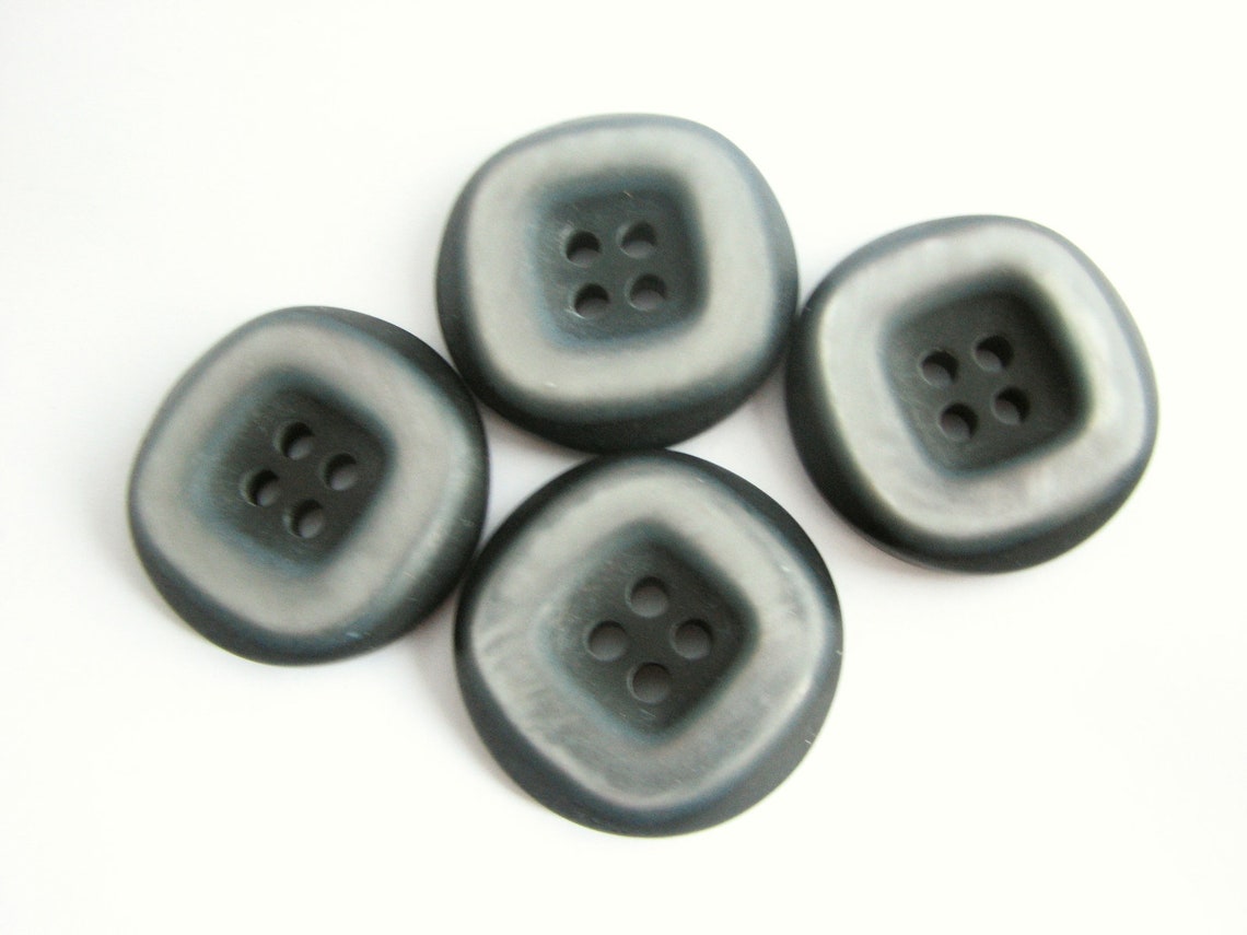 Large coat buttons in grey and black 34 mm and 23 mm Etsy