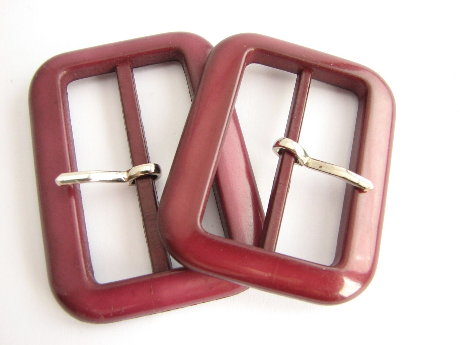 Trench coat buckle Dark magenta belt buckles 3 sizes Etsy