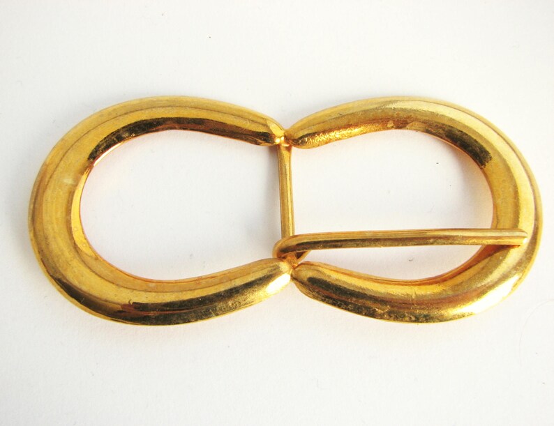 Large gold tone buckle golden belt buckle for 17 mm belts Etsy