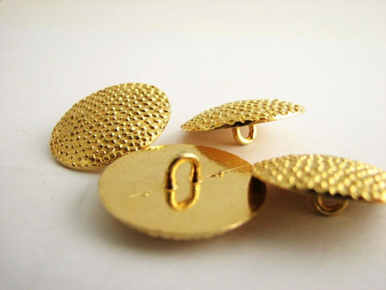 Goldene Metallknöpfe mit Textur Knöpfe mittlere großer Metall | Etsy