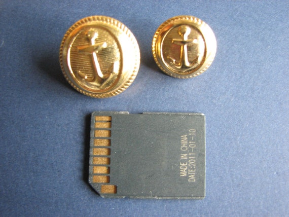 usar estilo con botones mmSin de 5 marineroBotones dorado anclas metal 19 EW2D9HI